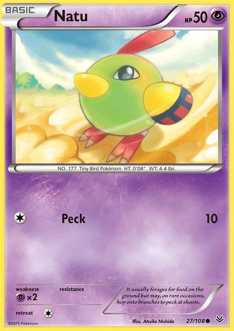 Natu 27 (Roaring Skies 2015) Pokemon Card