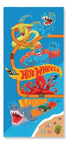 Toalha De Banho Infantil Lepper Hot Wheels Felpuda Parcelamento Sem Juros