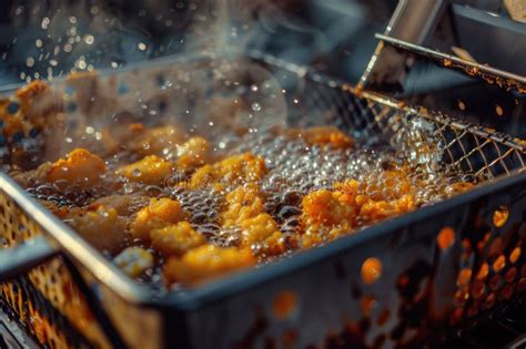 A Deep Fryer Filled With Various Types Of Fried Foods Great For
