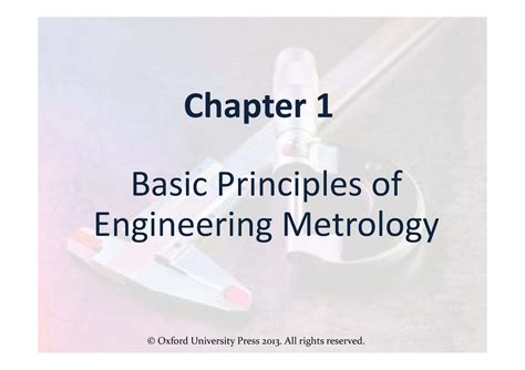 Metrology Class Tl2 Metrologia Chapter 1 Basic Principles Of