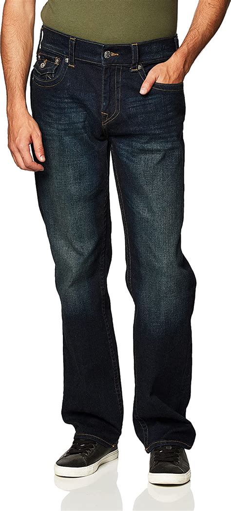 True Religion Mens Ricky Straight Leg Jean With Back Flap Pockets At