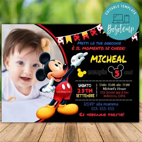 Mondo Nativo Microbo Inviti Compleanno Di Topolino Stasera Disfare Scrivi