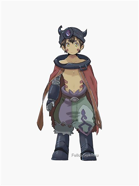 "Made in Abyss - Reg" Sticker for Sale by FellowSwellow | Redbubble