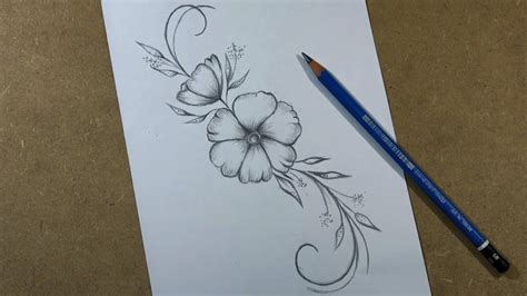 How To Draw A Flower Tattoo