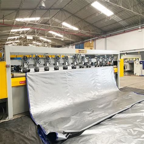 M Full Automatic Pvc Hot Air Welding Awning Sealing Tent Auto Cutting Steel Grommet Fastening