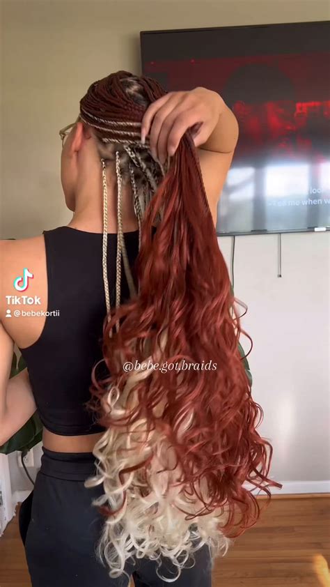 Ginger And Blonde Hair Braids