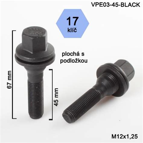 5ks šr. - M12x1,25x45 plochá - WHE 45718 S | E-shop LKQ CZ s.r.o.