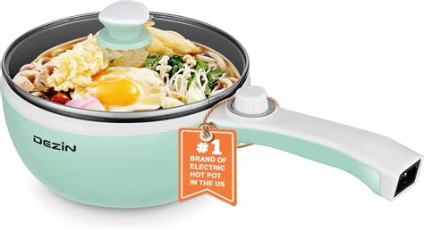 Electric Hot Pot Upgraded 1 5L Non Stick Saut Pan Rapid Noodles Pot Mini Portable For Steak