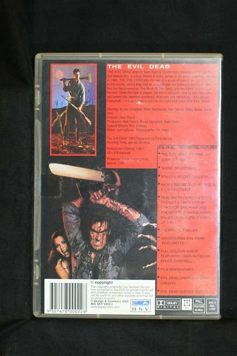 The Evil Dead Dvd 2002 Preowned Sent Tracked D539 Ebay