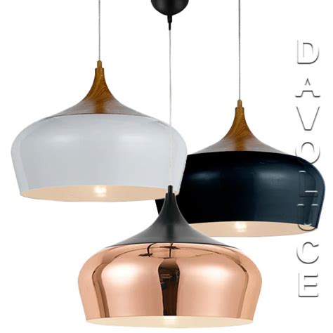 Telbix POLK 46 Oak White Oak Black Modern Pendant From Davoluce Lighting