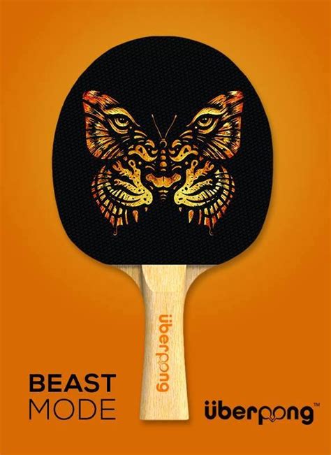 Designer Beast Mode Ping Pong Paddle By Uberpong Etsy