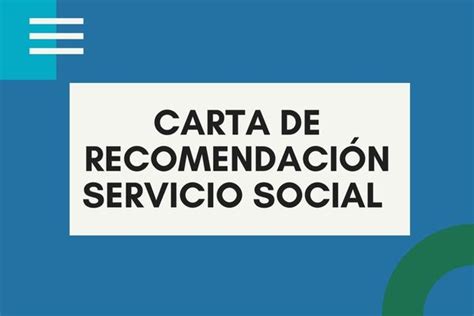 Carta De Recomendacion Servicio Social Rungon K The Best Porn Website