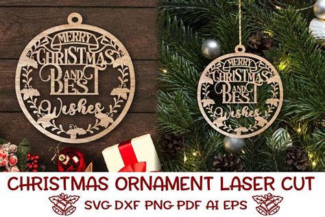 Christmas Bauble Laser Cut File Graphic By Missloren85 · Creative Fabrica