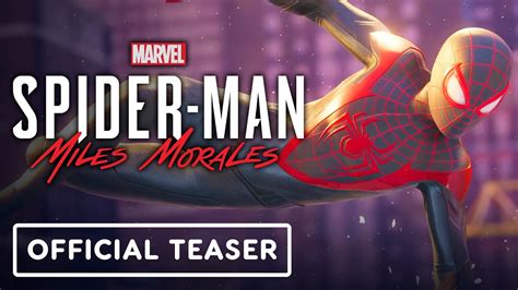 Marvels Spider Man Miles Morales Official Pc Teaser Trailer Youtube