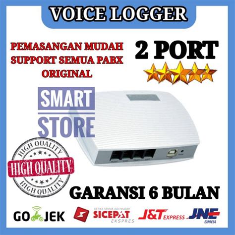 Jual Voice Logger Alat Recording Telephone Alat Rekam Panggilan 2 16 Line Shopee Indonesia