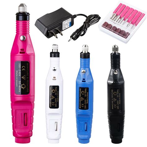 Electric Nail Drill Acrylic Nail Tools Professional Portable Finger