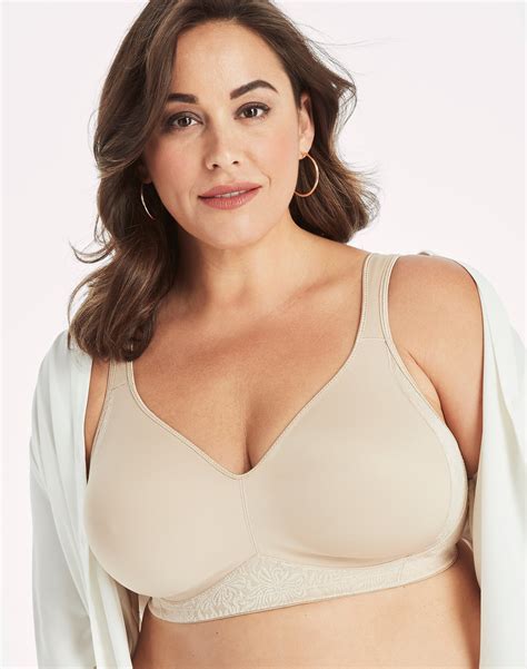 Playtex Hour Side Back Smoothing Wireless Bra Nude Ddd Women S Walmart