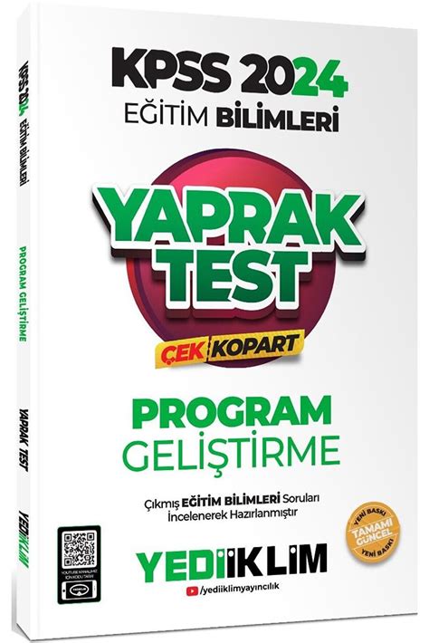 Yediiklim Yay Nlar Kpss E Itim Bilimleri Program Geli Tirme Ek