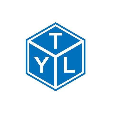 TYL letter logo design on black background. TYL creative initials ...