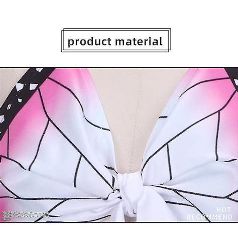 Ghost Slayer Swimsuit Cos Suit Bikini Butterfly Ninja Swimsuit Cosplay Nezuko Tanjiro My Wife