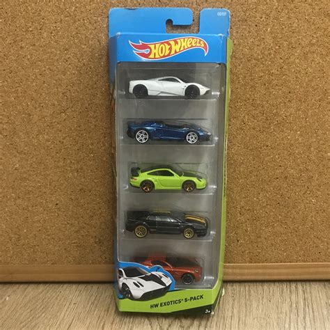 Hot Wheels Hw Exotics Pack With Pagani Huayra Lamborghini Aventador J Porsche Gt