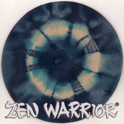 Navy Turquoise Zen Warrior Hand Dyed Wool Beret