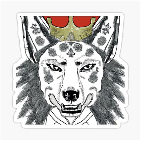 Wolf King Sticker For Sale By Noe All Redbubble