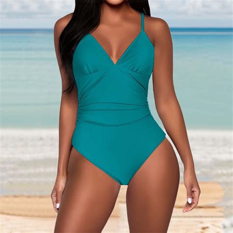 Tianzen Women S Solid Color Bikini Swimsuit With Adjustable Straps And Open Back Design Stylish