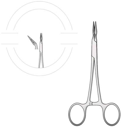 Pinza Fragmentos Curva Cm Mt Instrumental Medicon