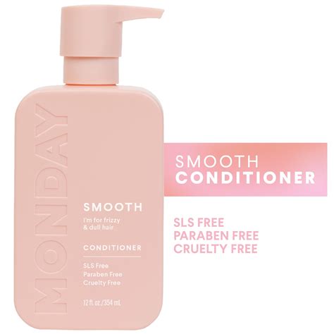 Monday Haircare Smooth Conditioner Sulfate And Paraben Free 354ml 12oz