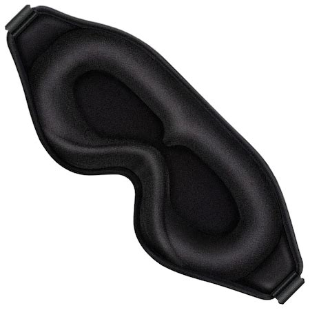 3D маска за сън с интелигентен дизайн, защита за нос, тъмно тъмно ...