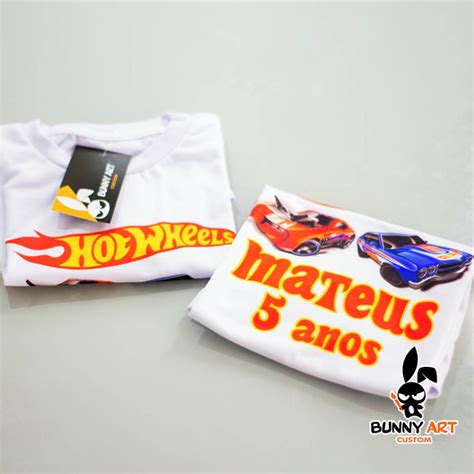 Kit Camisetas Fam Lia Anivers Rio Hot Wheels Carrinho Elo