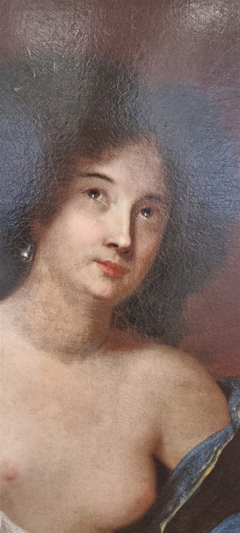 Proantic Naked Woman Oil On Canvas Seventeenth Century