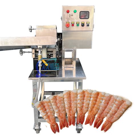 380V 50Hz Shrimp Cutter Machine Multiscene Prawn Belly Open Machine