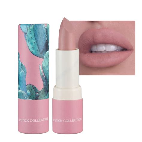 Xiahium Paper Tube L Piz Labial Brillante L Piz Labial Mate Color Nude Resistente Al Agua