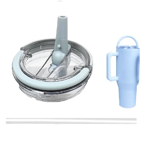 2025 Light Blue Drinking Cup Replacement Lid with Handle Compatible