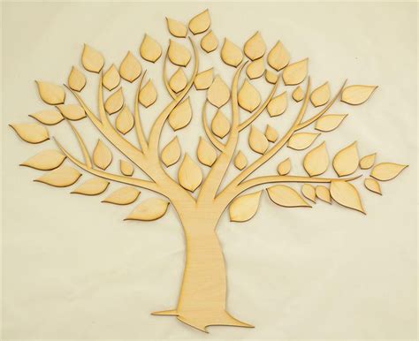 Family Tree Wood Cutout | Wooden Tree Cut Out