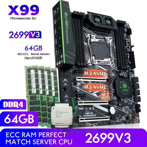 Huananzhi F X Conjunto De Motherboard E Processador Cpu V