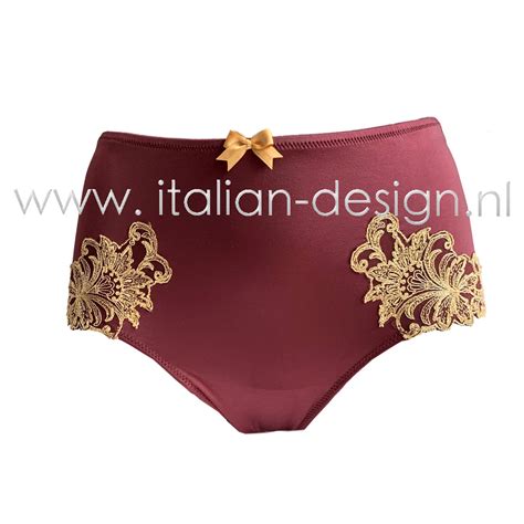 Ambra Lingerie Slips Titanium Culotte Rood Italian Design