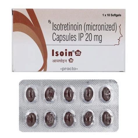 Isotretinoin 20 Mg Soft Gel Capsules At Rs 356 Stripe Isotretinoin