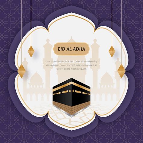 Eid Al Adha Mubarak Islamischer Hintergrund Social Media