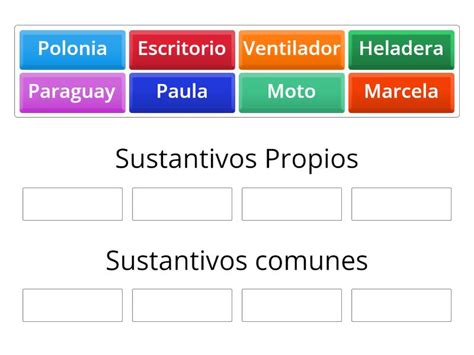 Sustantivos Propios O Comunes Group Sort