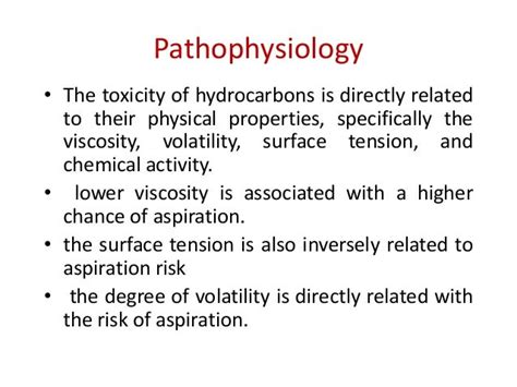 Toxicity Of Hydrocarbons