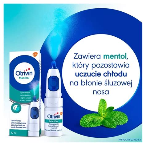 Otrivin Menthol Mg Ml Aerozol Do Nosa Roztw R Ml Opinie