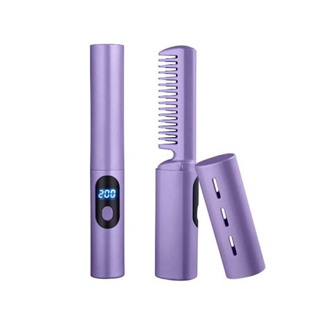 Ongmies Hot Comb Clearance Wireless Mini Hair Straightener Electric Straightening Comb 2 In 1