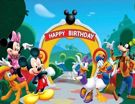 Mickey Mouse Clubhouse Birthday Background