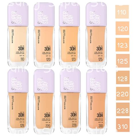 maybelline superstay lumi matte foundation matte smooth skin lock long