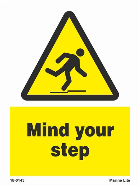 hazard sign - Caution mind your step | Products | Traconed