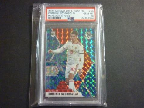 Dominik Szoboszlai Panini Mosaic Uefa Euro Peacock Choice