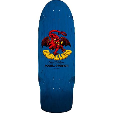 Bones Brigade Steve Caballero Dragon Reissue Skateboard Deck Blue 10